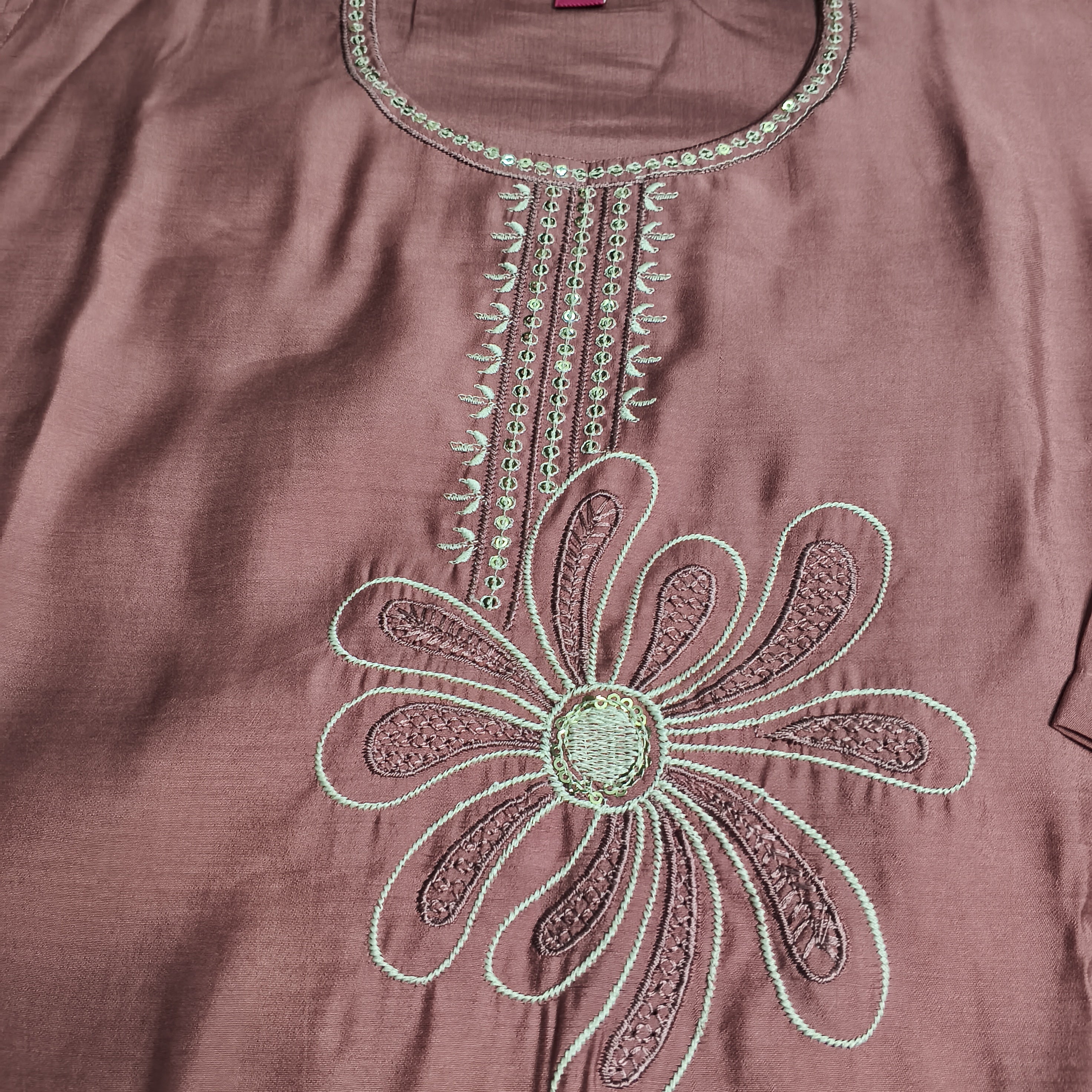 Paridhan Dusty Rose 3-Piece Kurti Set