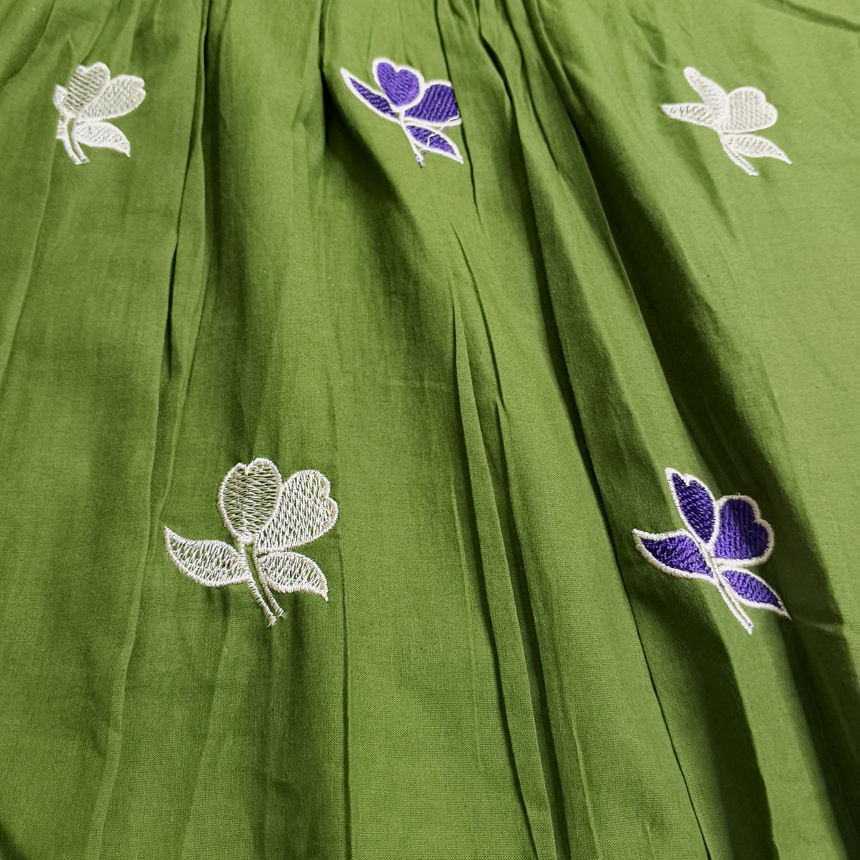 Paridhan Mehendi Cotton 3-Piece Suit